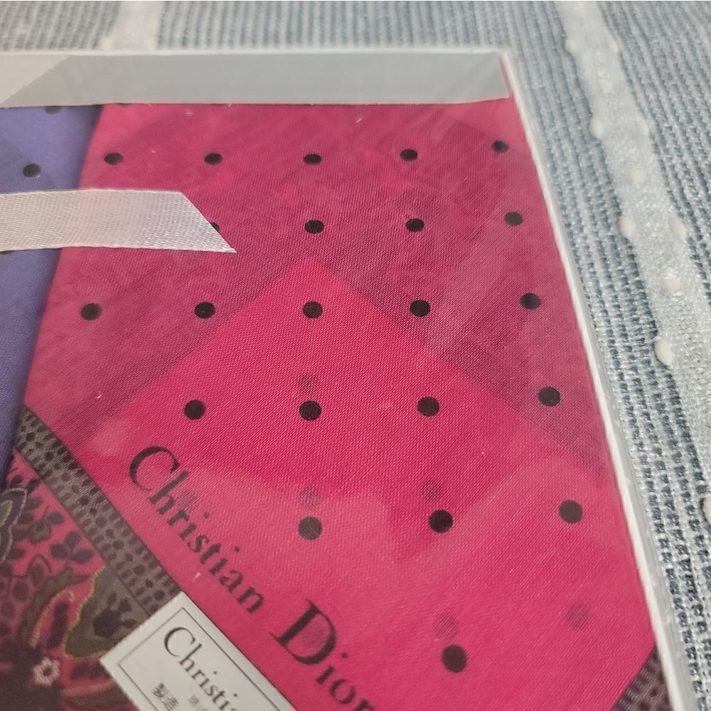 CHRISTIAN DIOR Vintage Handkerchief Set - Picture 5 of 8